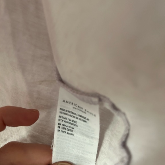 American Eagle Outfitters Graphic Blue and Purple Short Sleeve Tee - Picture 2 of 4